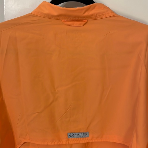 NWT Orange Realtree Short Sleeve Button Down Men’s Fishing Shirt. ❤️Fathers Day! - Picture 3 of 9
